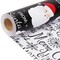 Black Santa Christmas Wrapping Paper, Reversible Holiday Gift Wrap with Classic From Santa & Merry Christmas Design for Kids, Season Party, Xmas Presents, 17 Inch X 33 Feet